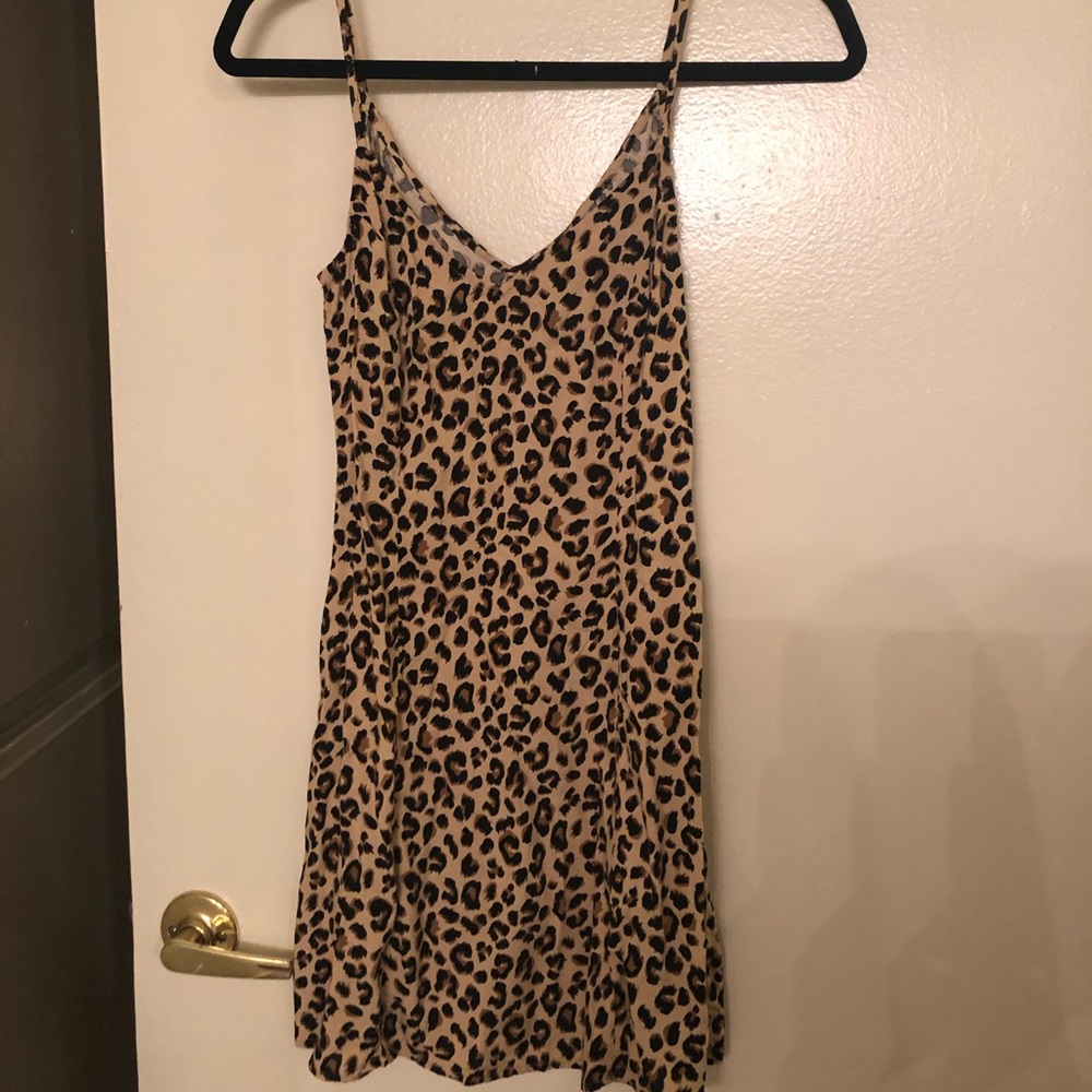 H&M Leopard Print Slip Dress